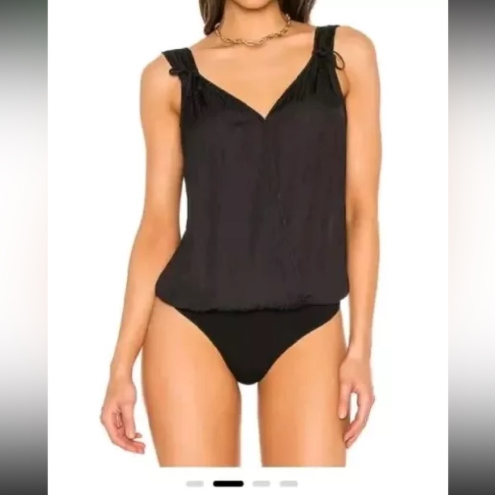 Paige satin bodysuit